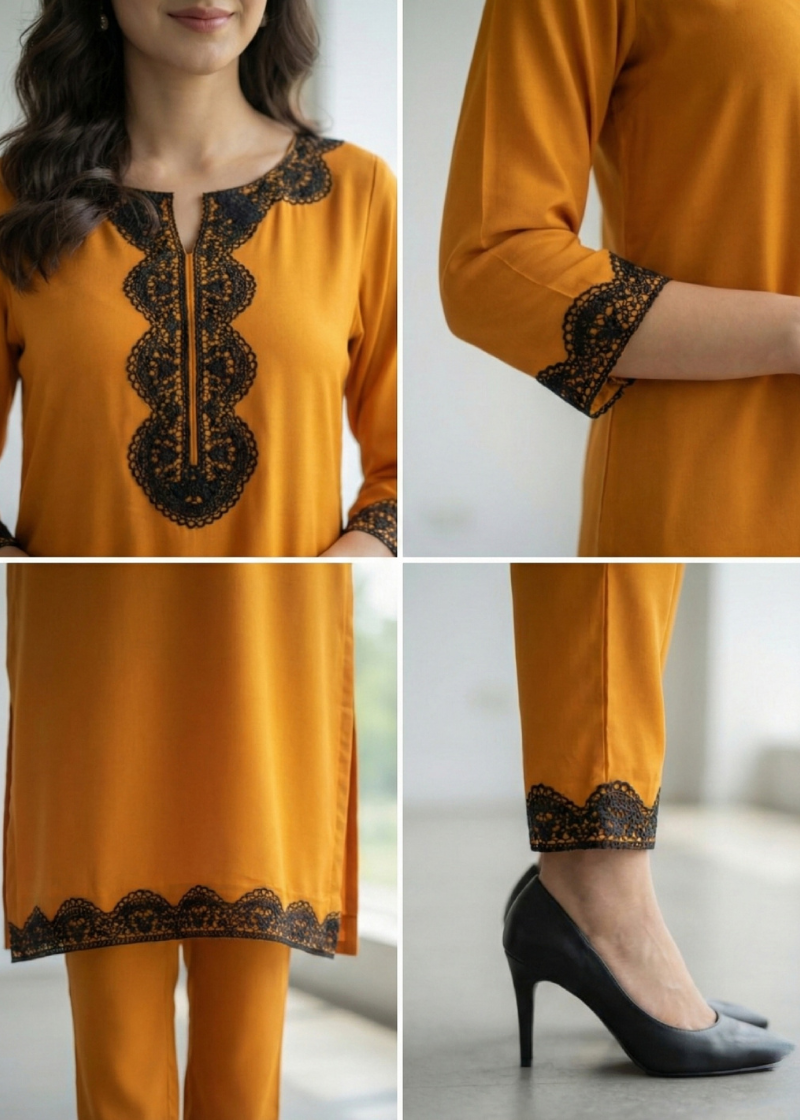 New Exclusive Plain dhanak orange article| Tooba Noor